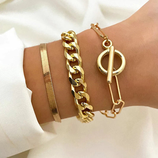 Chic Trio Bracelet Set (Set of 3)
