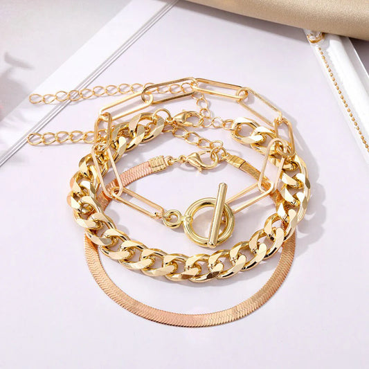 Chic Trio Bracelet Set (Set of 3)