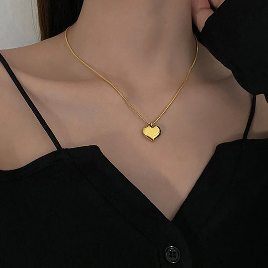 Timeless Heart Gold Necklace