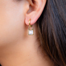 Load image into Gallery viewer, Lock Drop Earrings