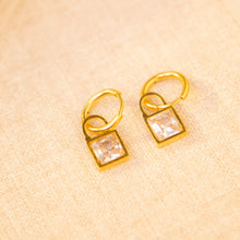 Load image into Gallery viewer, Lock Drop Earrings