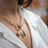 Pearl & Gold Symphony Necklace