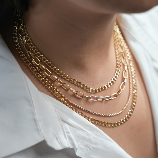 Golden Waves Multi-Layer Necklace