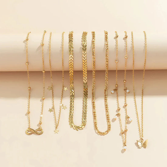 Luxe Layers Necklace Set (Pack of 6)