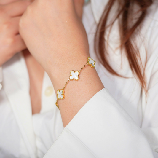 White Flora Bracelet