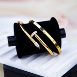 Stackable Gold combo Bracelet (Set of 2)