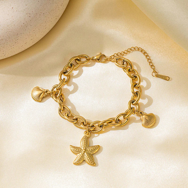 Gold Star Wrap Bracelet - Anti-Tarnish