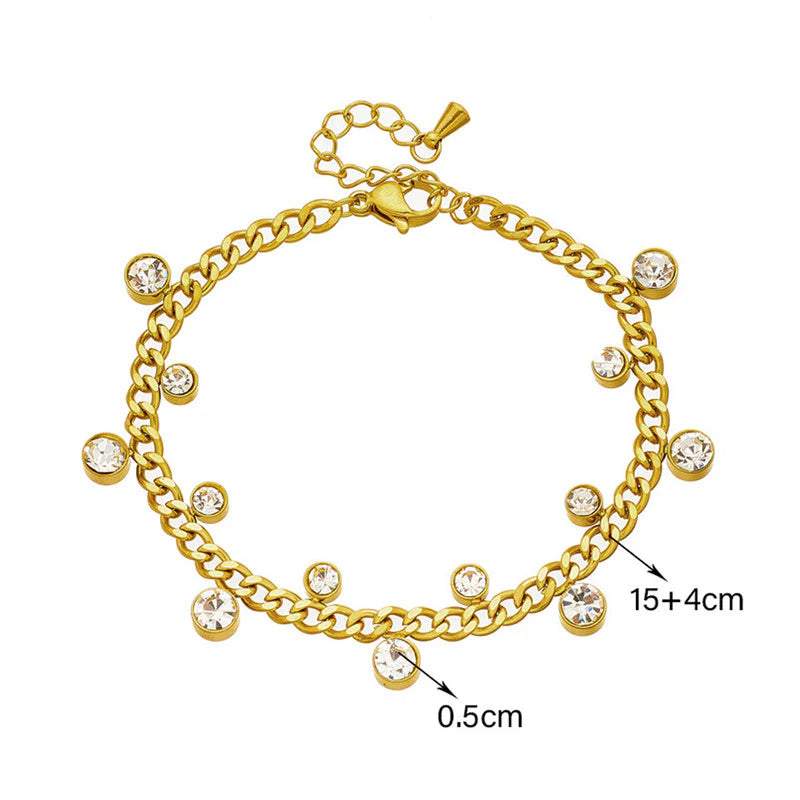 Dainty Crystal Wrap Bracelet- Anti-Tarnish