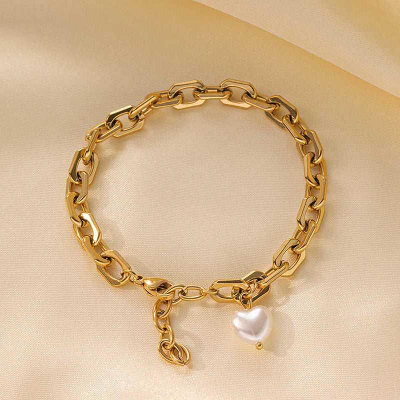 Gold Pearl Wrap Bracelet - Anti-Tarnish