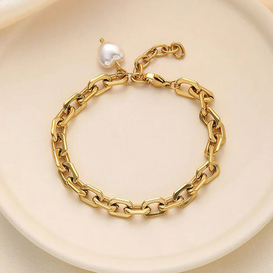 Gold Pearl Wrap Bracelet - Anti-Tarnish