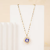 Sun Evil Eye Necklace