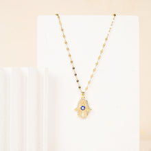 Load image into Gallery viewer, Hamsa Evil Eye Necklace