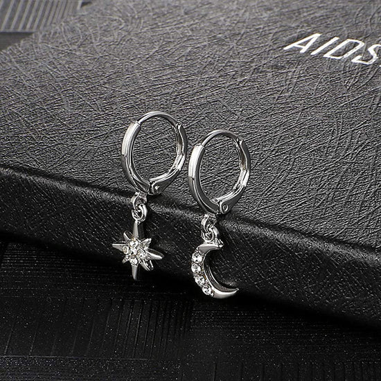 Pack of 8 Multi-Design Drop Earrings