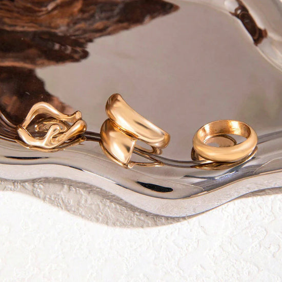 GoldenTrio Ring Set (Pack of 3)