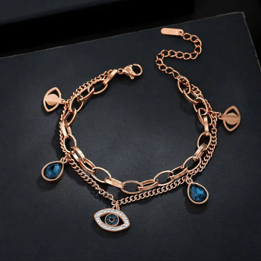 Crystal Evil Eye Bracelet