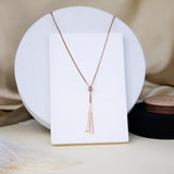 Geometric Tassel Pull Out Necklace